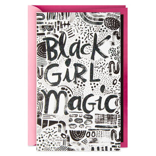 Black Girl Magic Birthday Card for Her