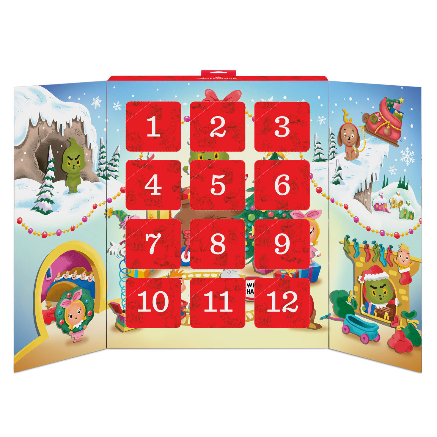 How the Grinch Stole Christmas Countdown Calendar package front open image number 8