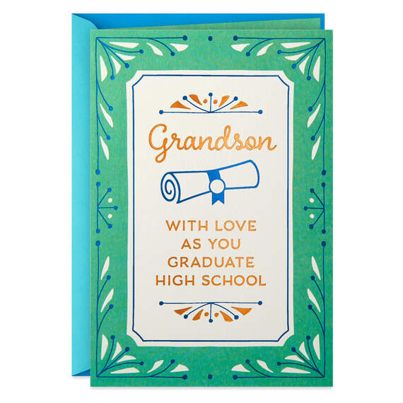Great Things To Come High School Graduation Card for Grandson, , large image number 1