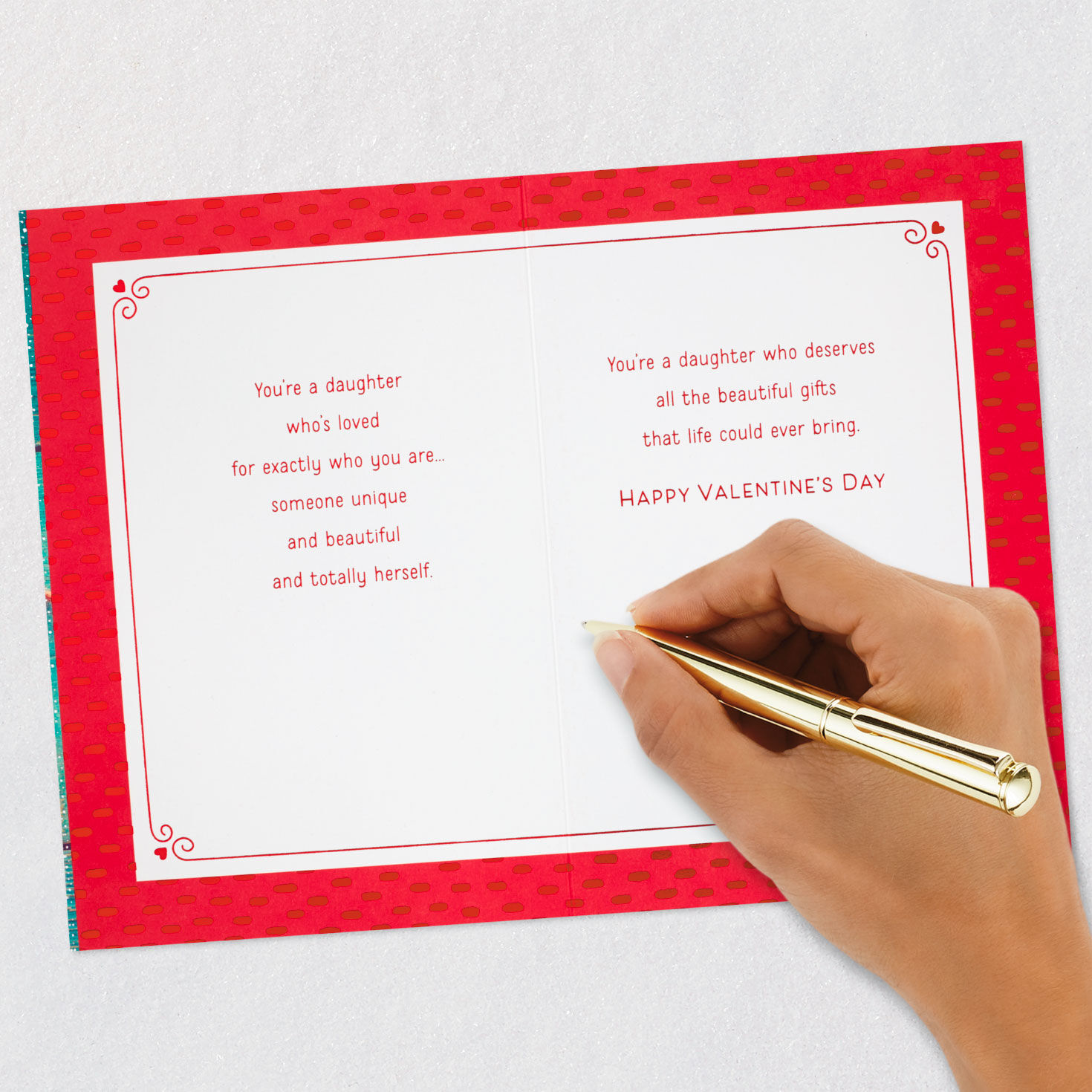 Heart on Twine Valentine's Day Card for Daughter  image number 7