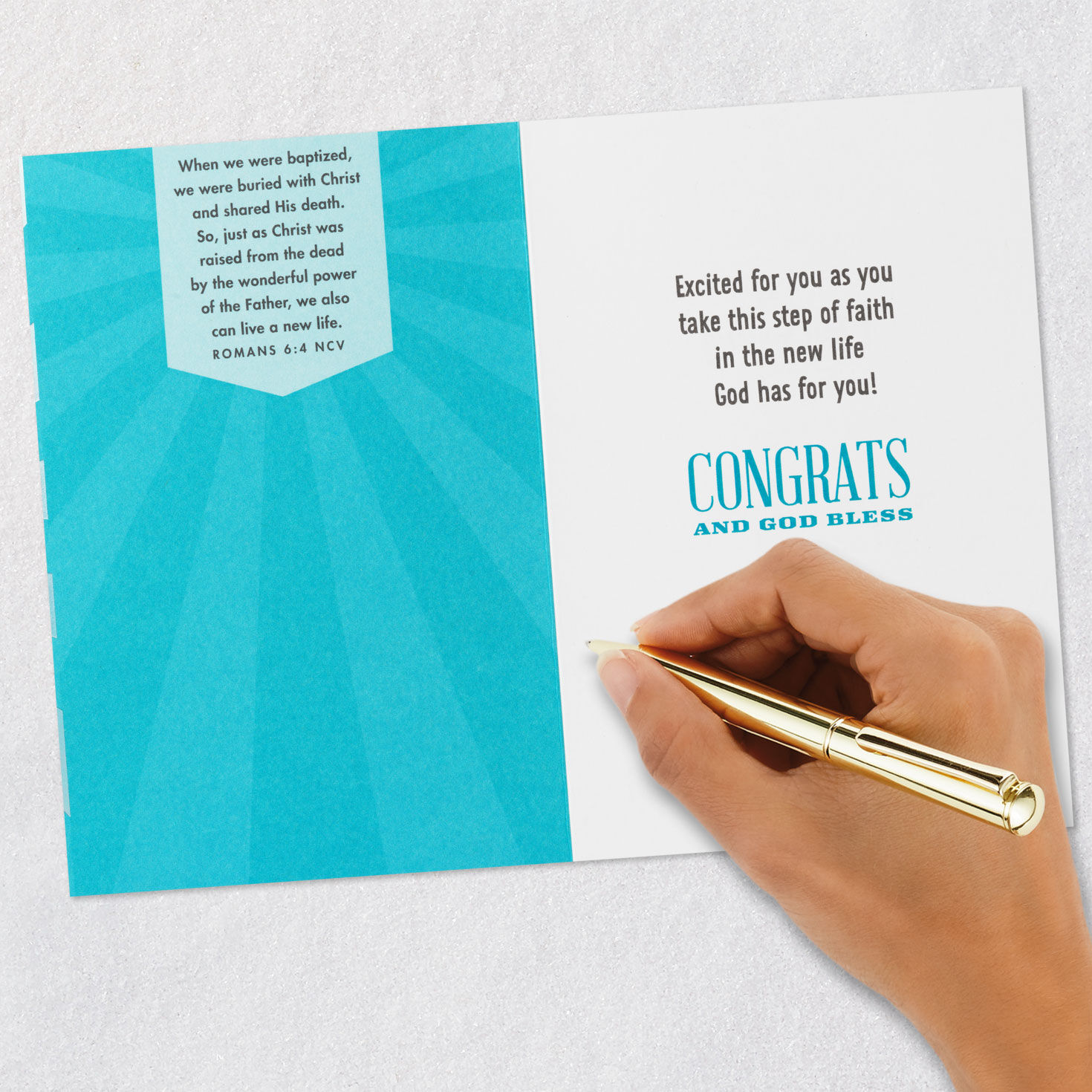 It's Time to Shine Religious Baptism Card for only USD 3.99 | Hallmark