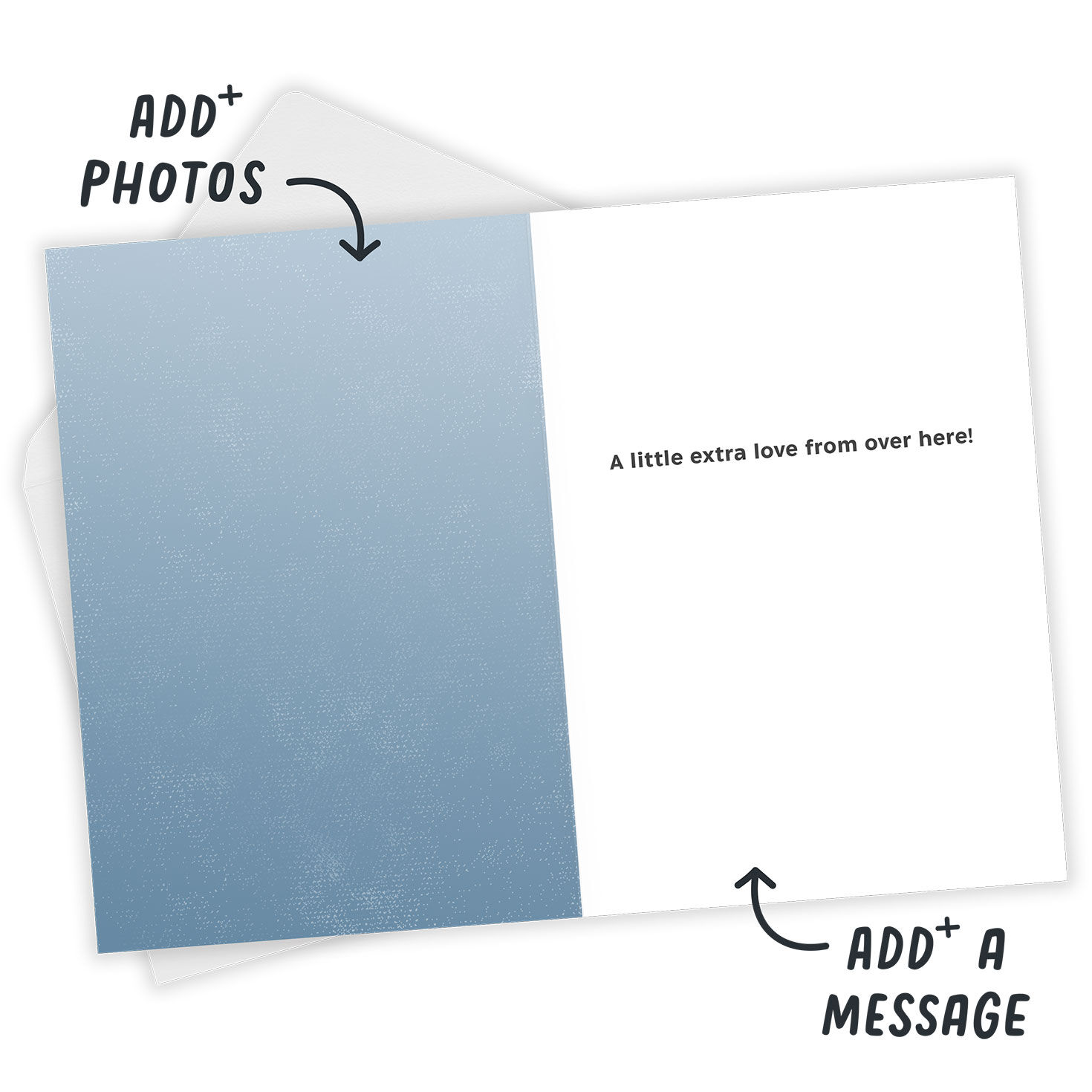 Personalized Heart Postmark Love Photo Card  image number 4