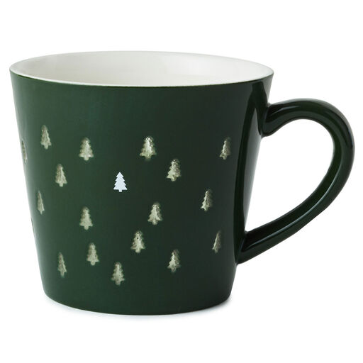 Pierced Trees Green Mug, 16 oz., 