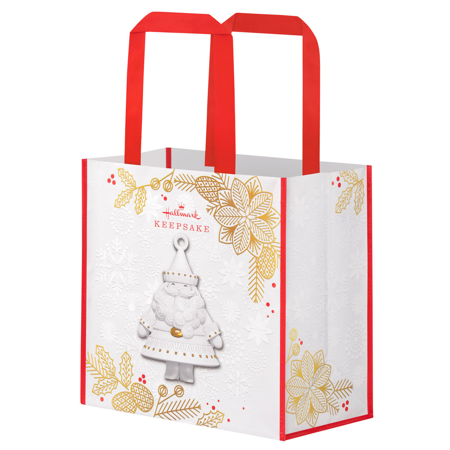 Stunning Santas Reusable Tote Bag, 13.75"