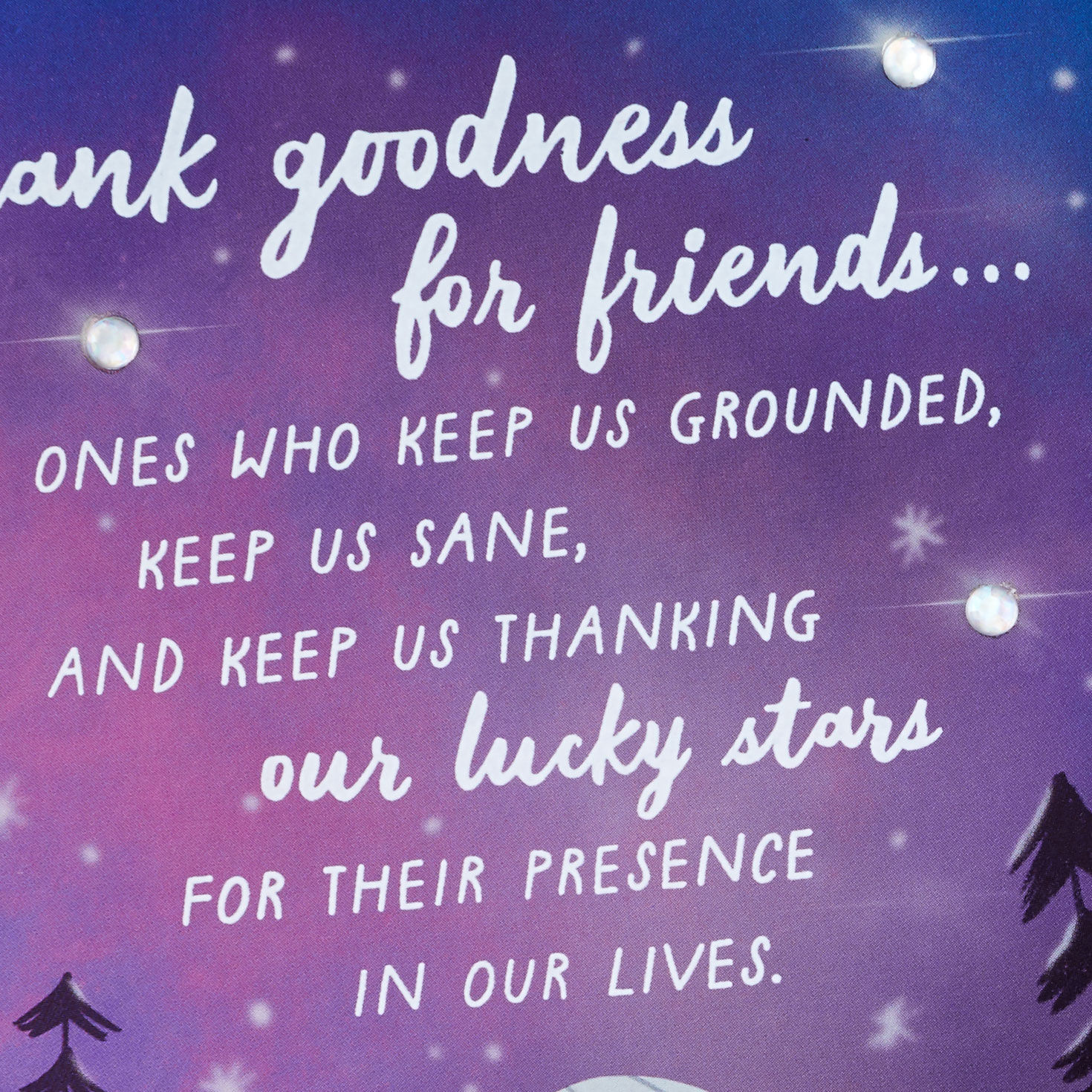 Two Friends Star Gazing Birthday Card Card Front Detail image number 4