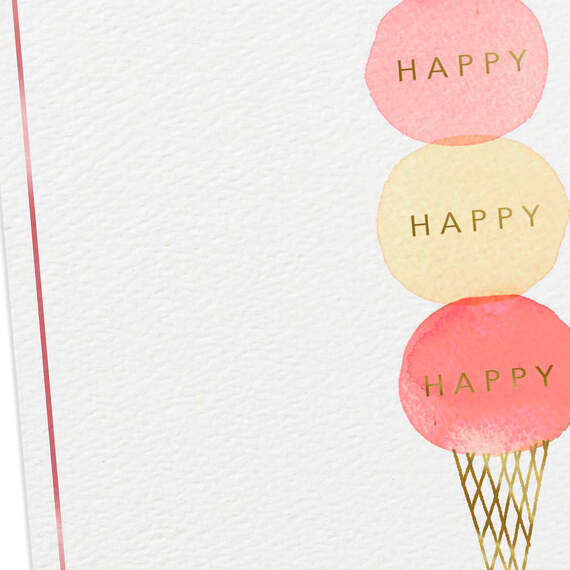 Happy Ice Cream Cone Birthday Card, , large image number 4