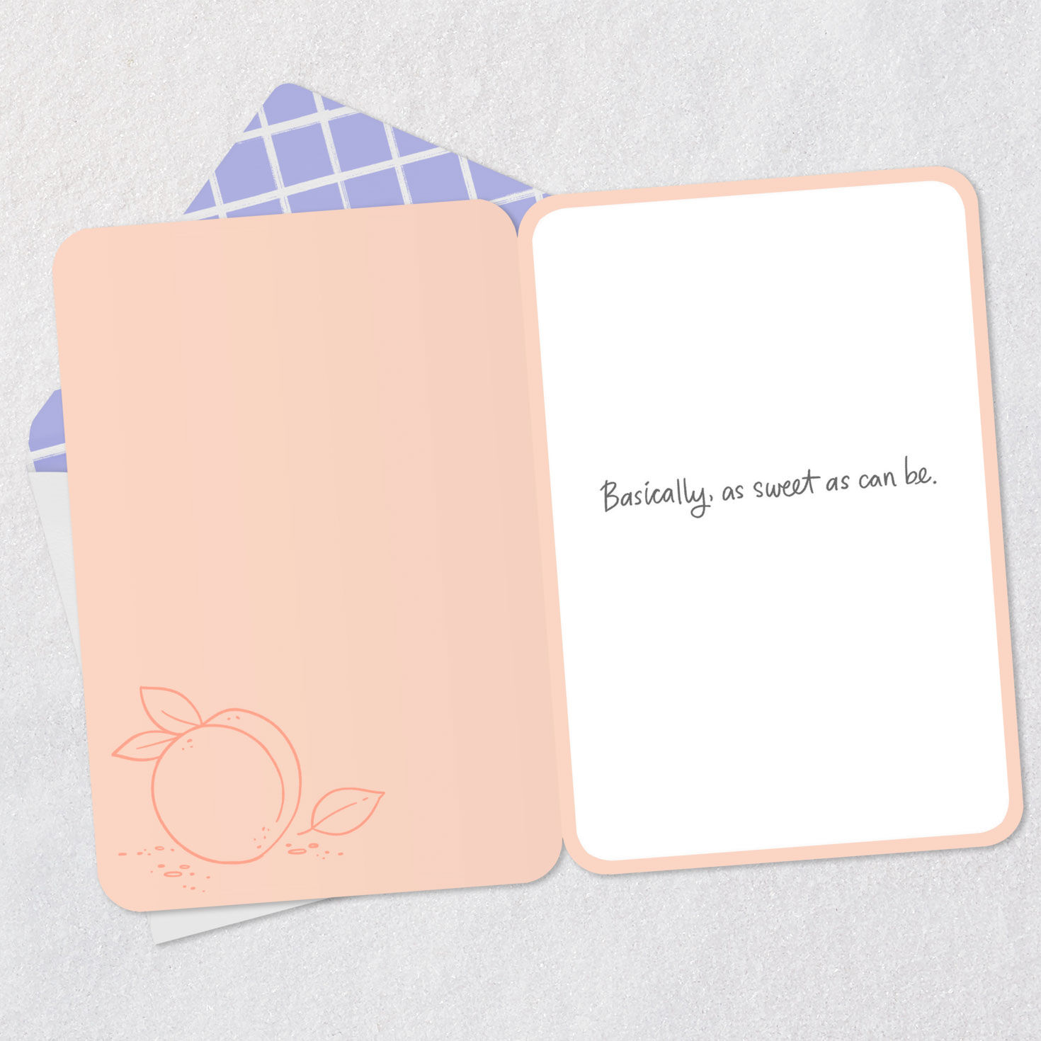 You're a Peach Card Open card with envelope image number 3