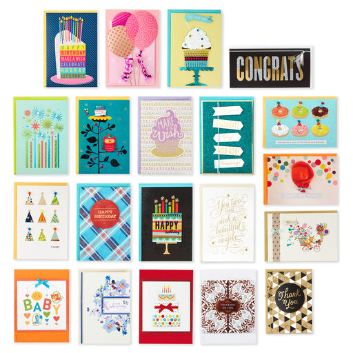 All Occasion Card Assortment in Decorative Box, Set of 20, 