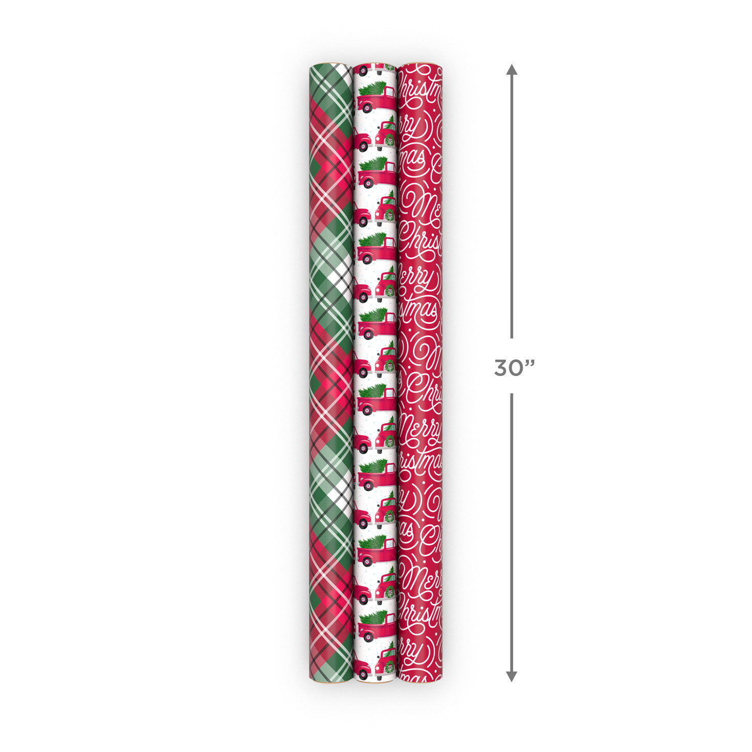 Vintage Classics 3-Pack Christmas Wrapping Paper  image number 8
