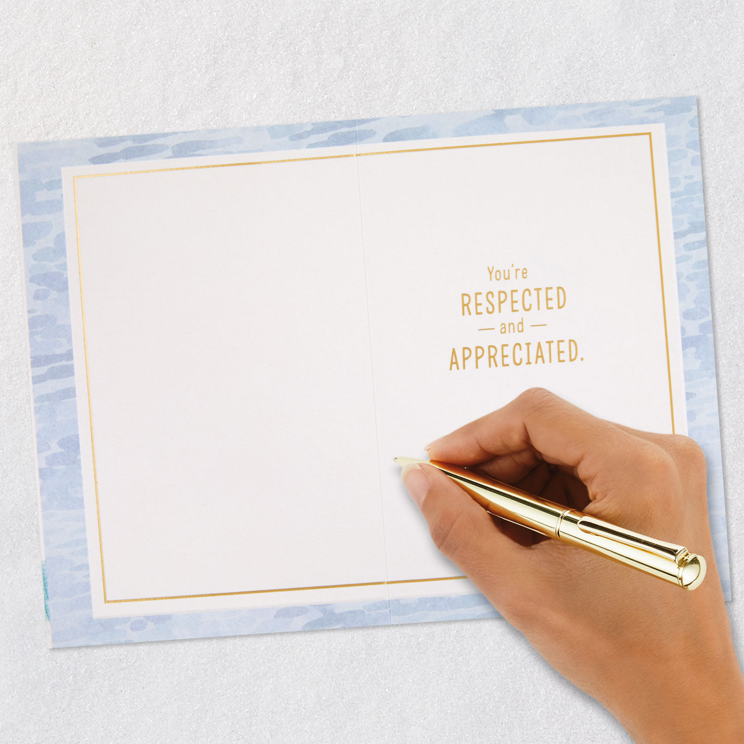 Door With American Flag Thank-You Card Signing card image number 6