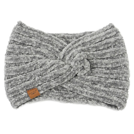 Britt’s Knits Gray Chenille Twist-Front Women's Headband, 