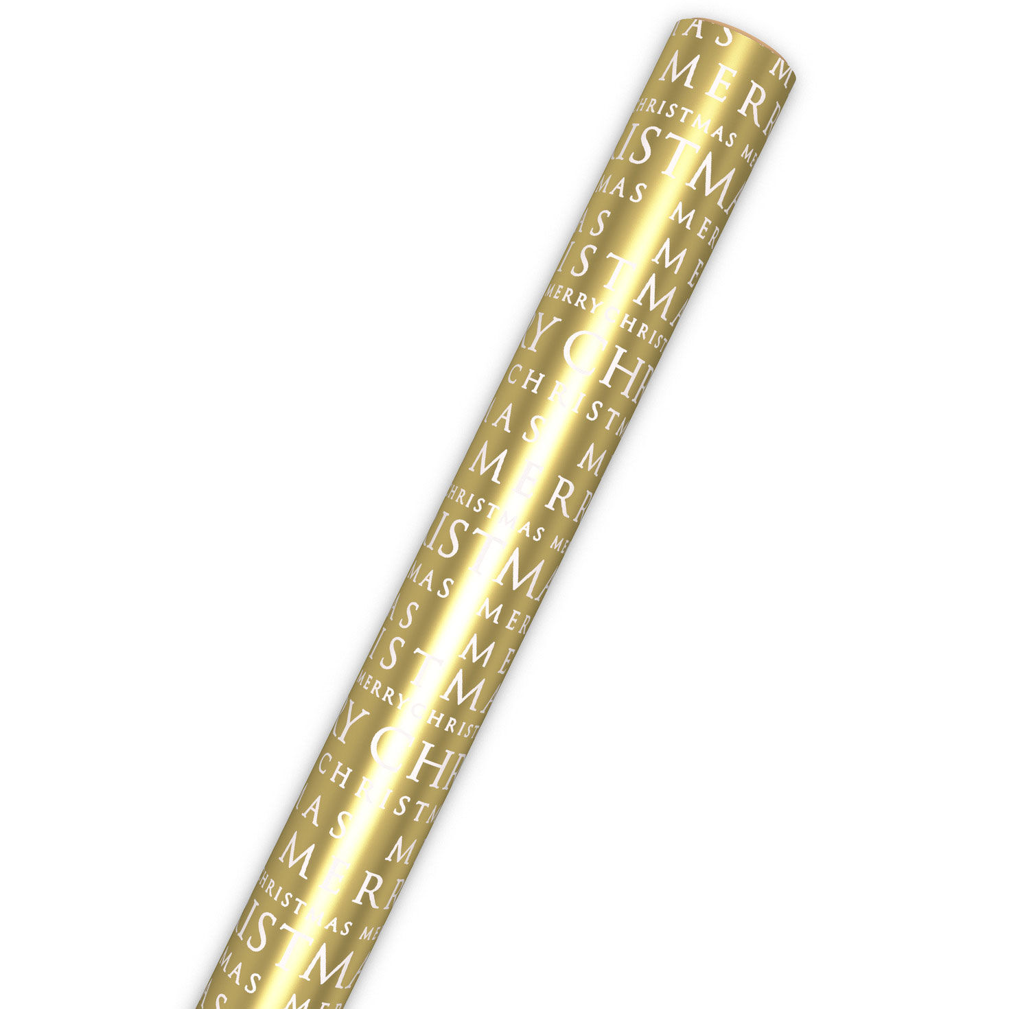 Holographic Gold Foil Holiday Gift Wrap Roll Wrap Tube image number 7