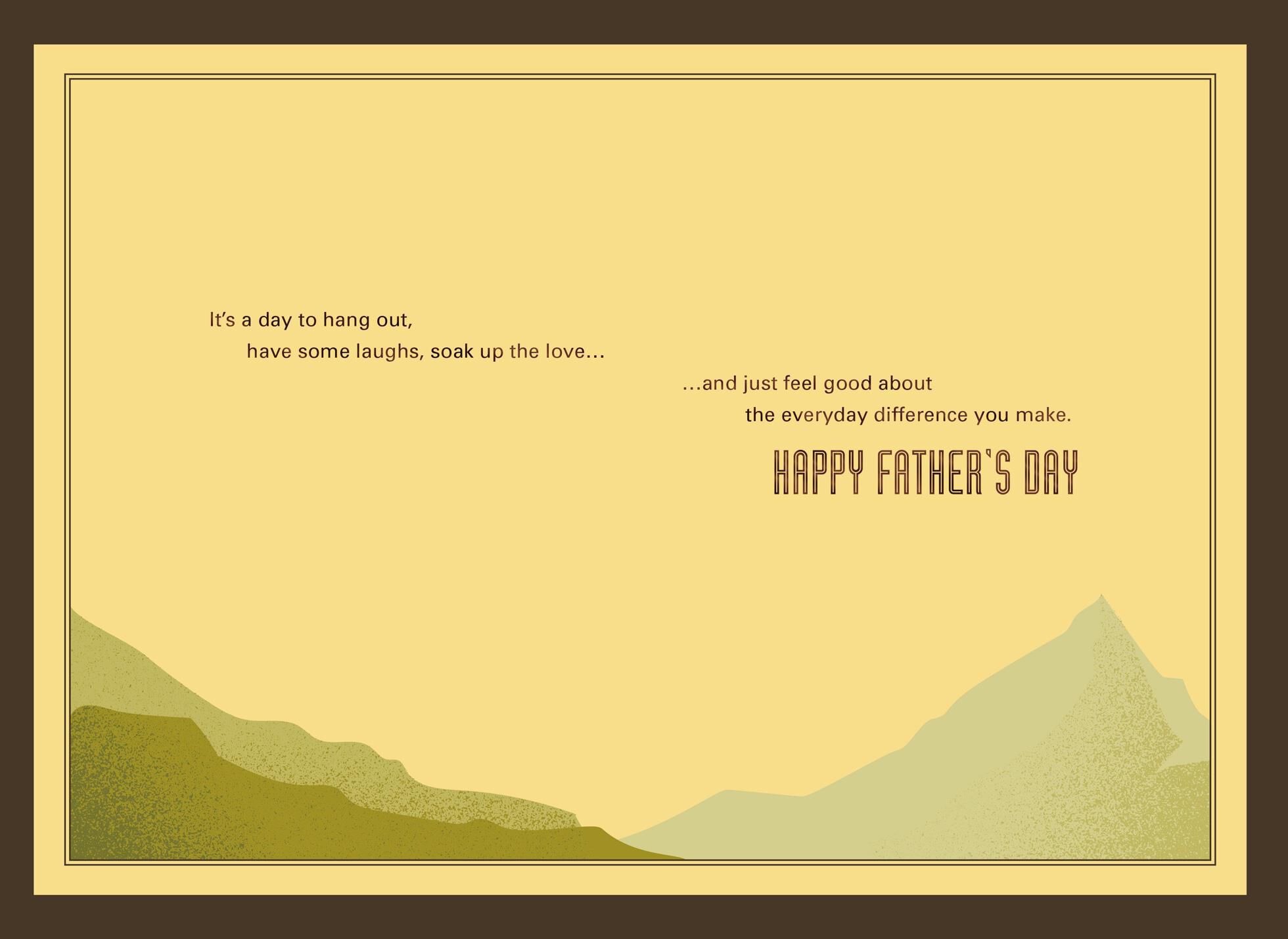 This Day Is All Yours Father's Day Card