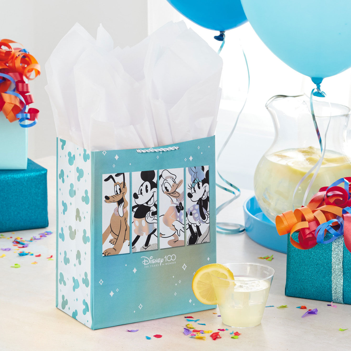 9.6" Disney 100 Years of Wonder Mickey and Friends Medium Gift Bag, , large image number 2