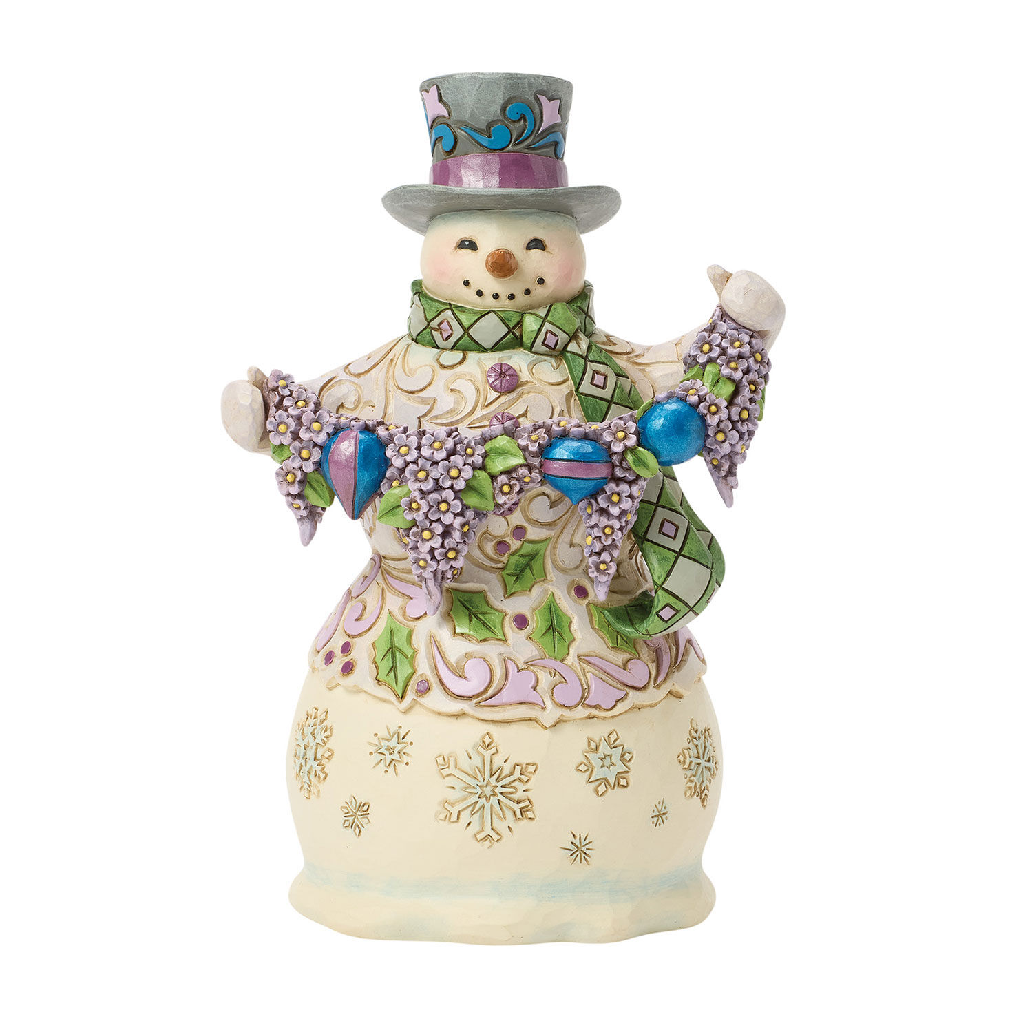 Jim Shore Heartwood Creek Regal Winter Snowman Figurine, 6.75"