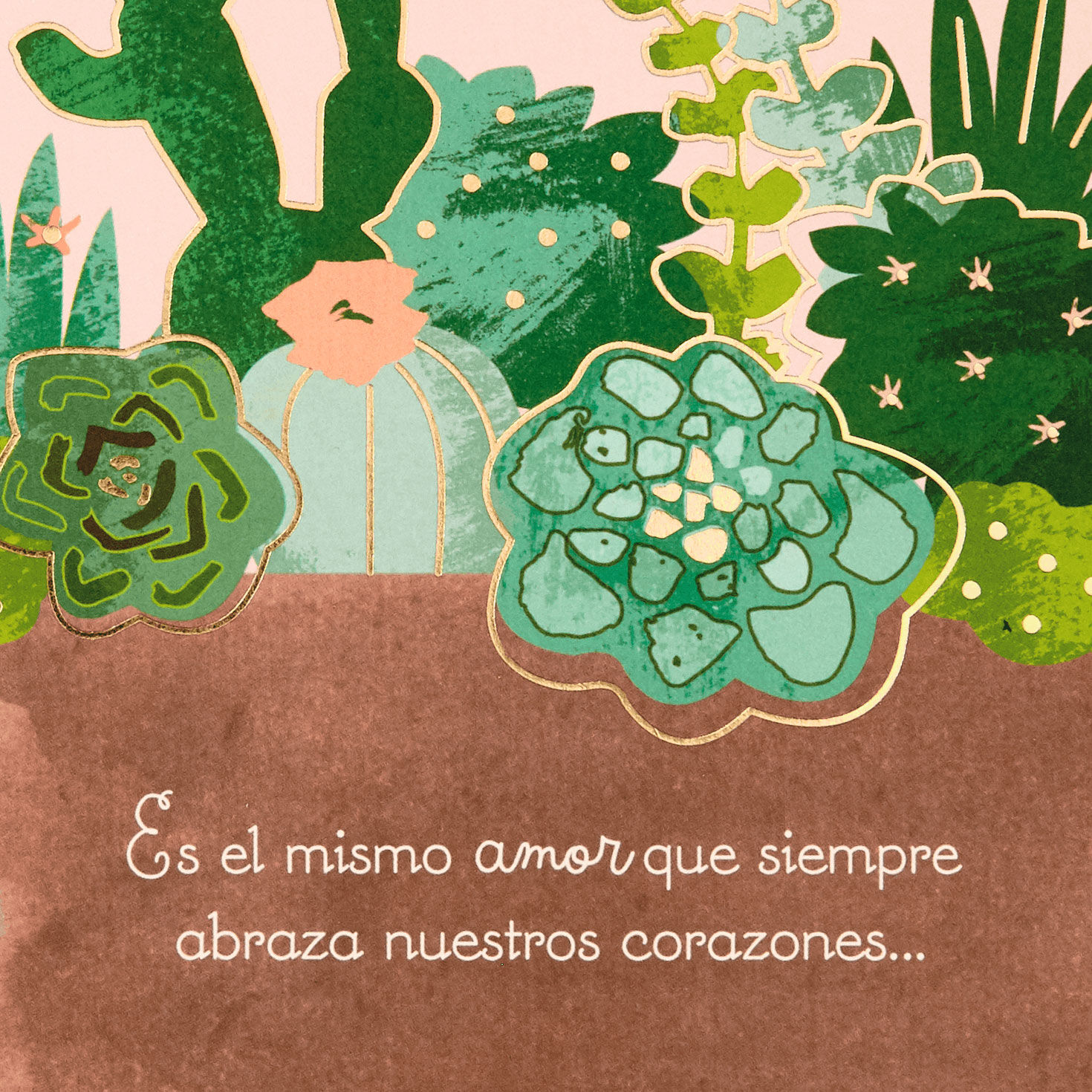 Succulent Plants Grandma Spanish Mother's Day Card Sentiment image number 3