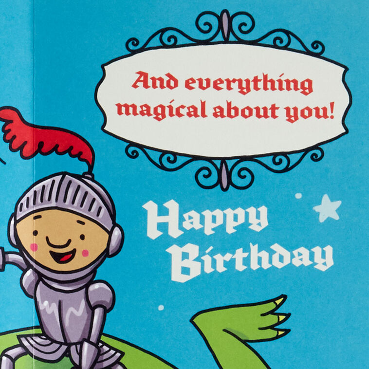 Once Upon a Time Birthday Card for Boy With Activity Sheet, , large image number 3