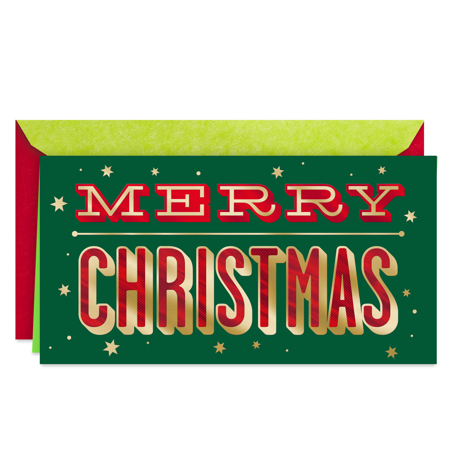Peace, Joy and Everything Good Money Holder Christmas Card