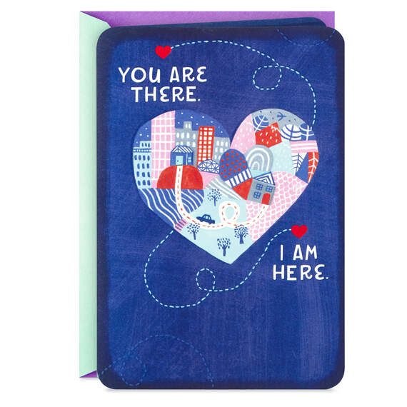 Hug You With My Heart Miss You Card