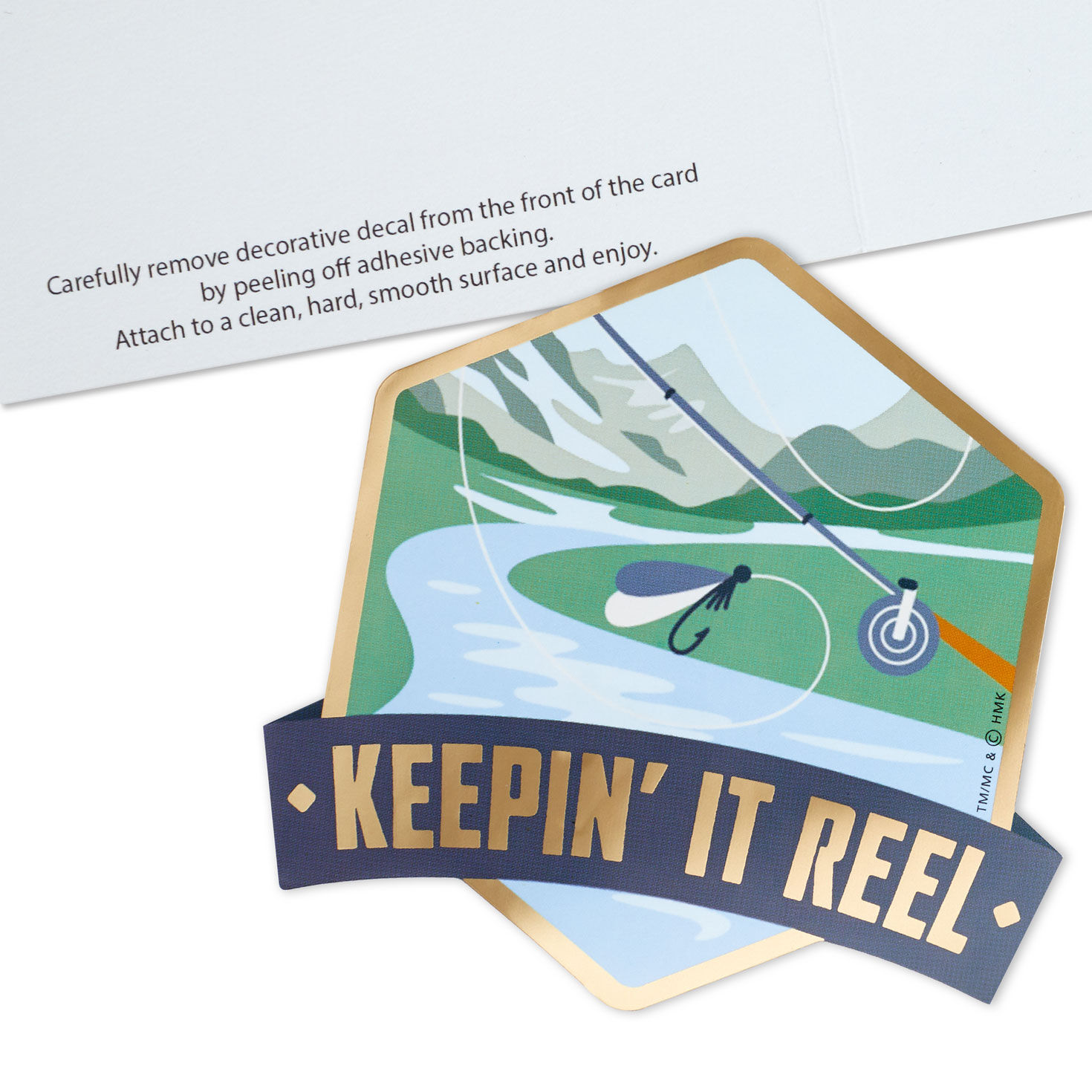 Keepin' It Reel Father's Day Card With Fishing Decal, , large image number 5
