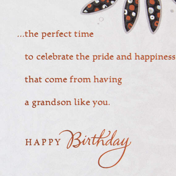 You've Grown Into a Caring Man Birthday Card for Grandson, , large image number 3