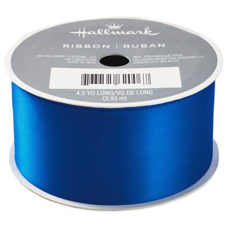 1 1/2" Royal Blue Satin Ribbon, , large