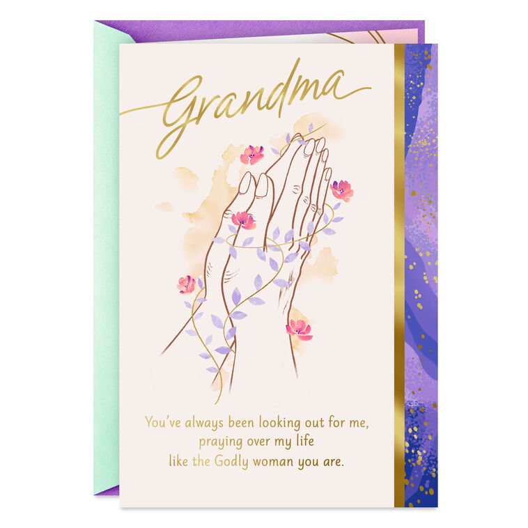 You're a Powerful Example of Faith Birthday Card for Grandma