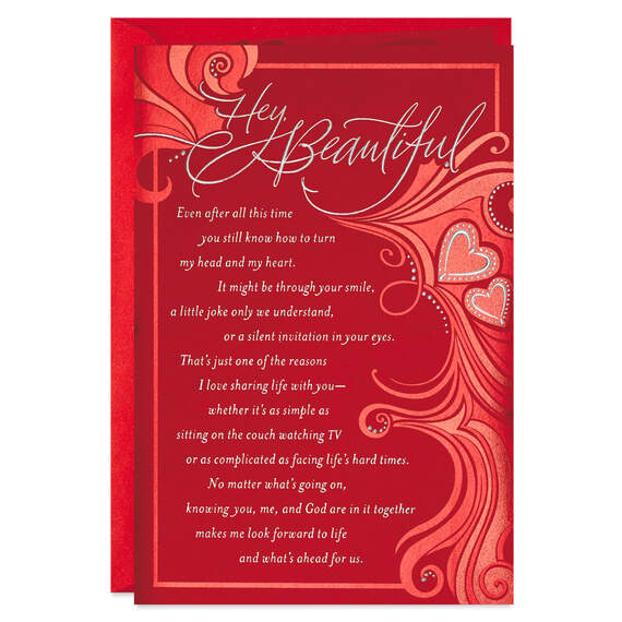 Hey Beautiful Religious Valentine's Day Card, , large image number 1