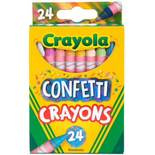 Crayola® Confetti Crayons, 24-Count, 
