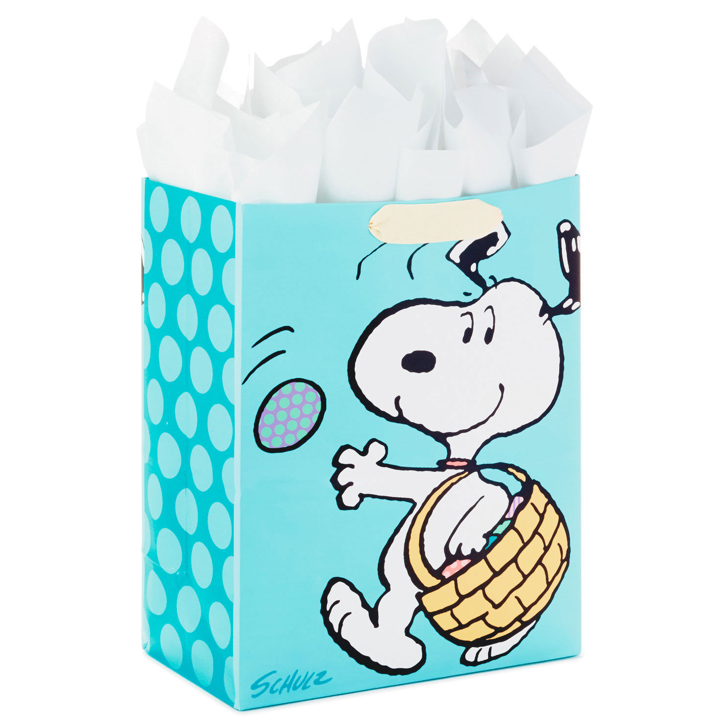 13" Peanuts® Large Easter Gift Bag With Tissue and Tag