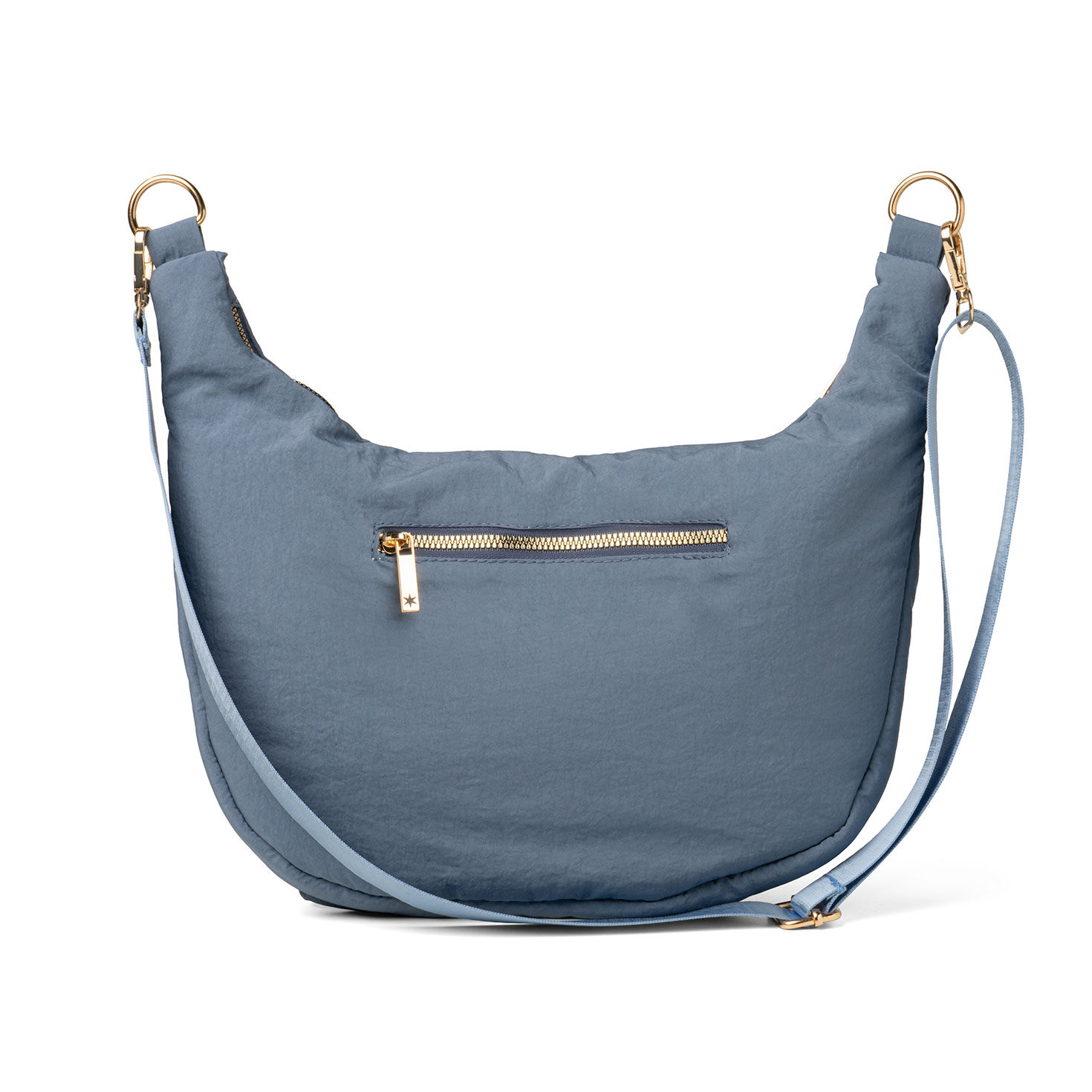 Blue Nylon Crossbody Purse  image number 3