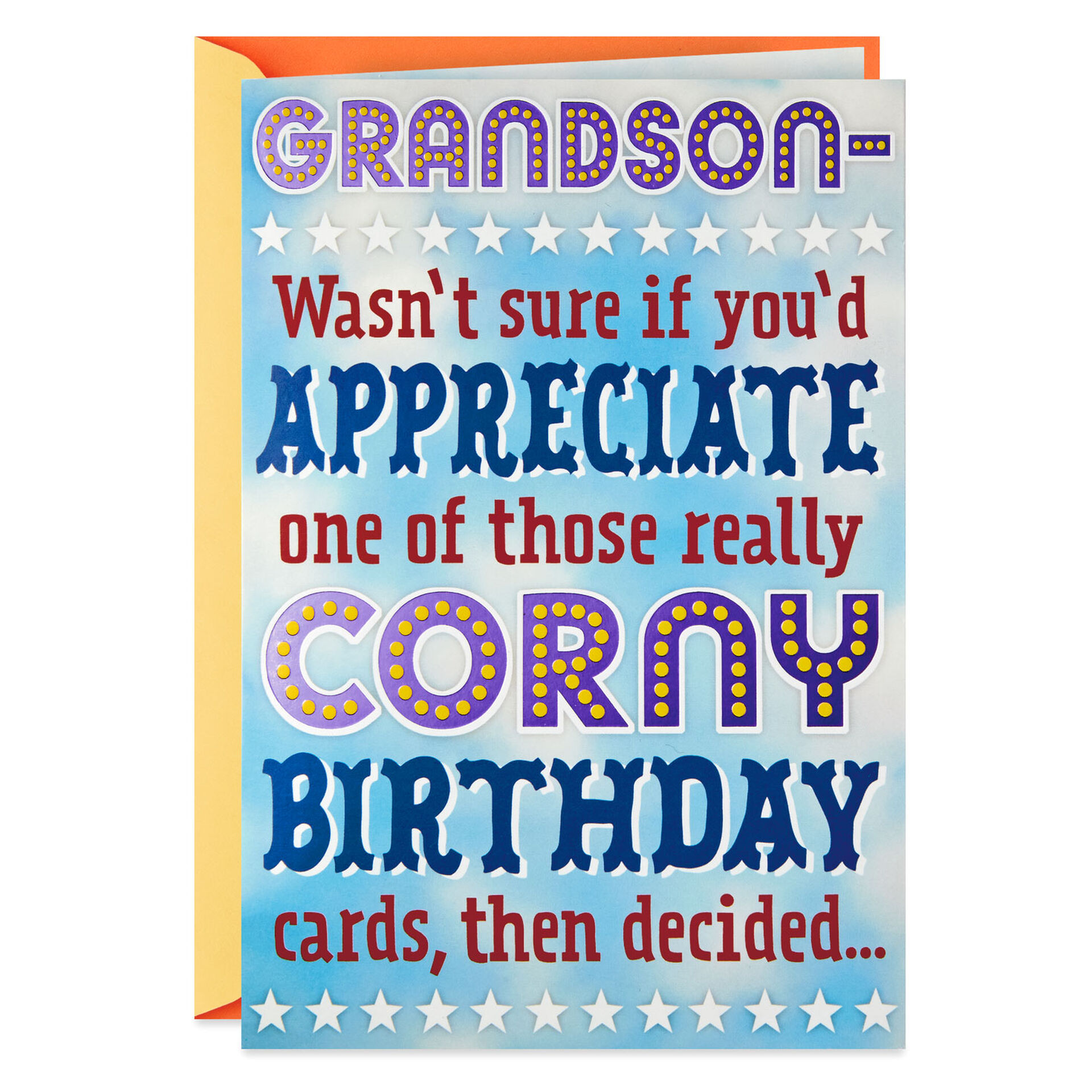 King of Corn Pop Up Birthday Card for Grandson - Greeting Cards - Hallmark