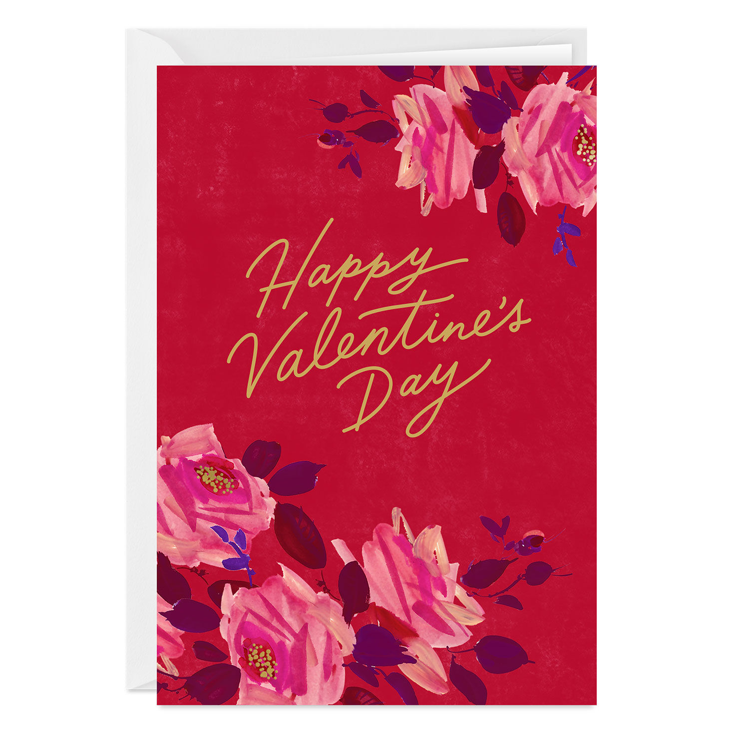 Lovely Floral Custom Valentine's Day Card
