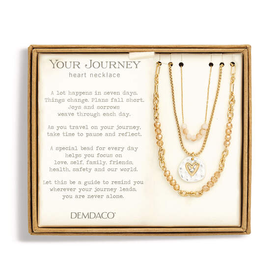 Demdaco Champagne Your Journey Layered Love Necklace, 24", , large image number 3