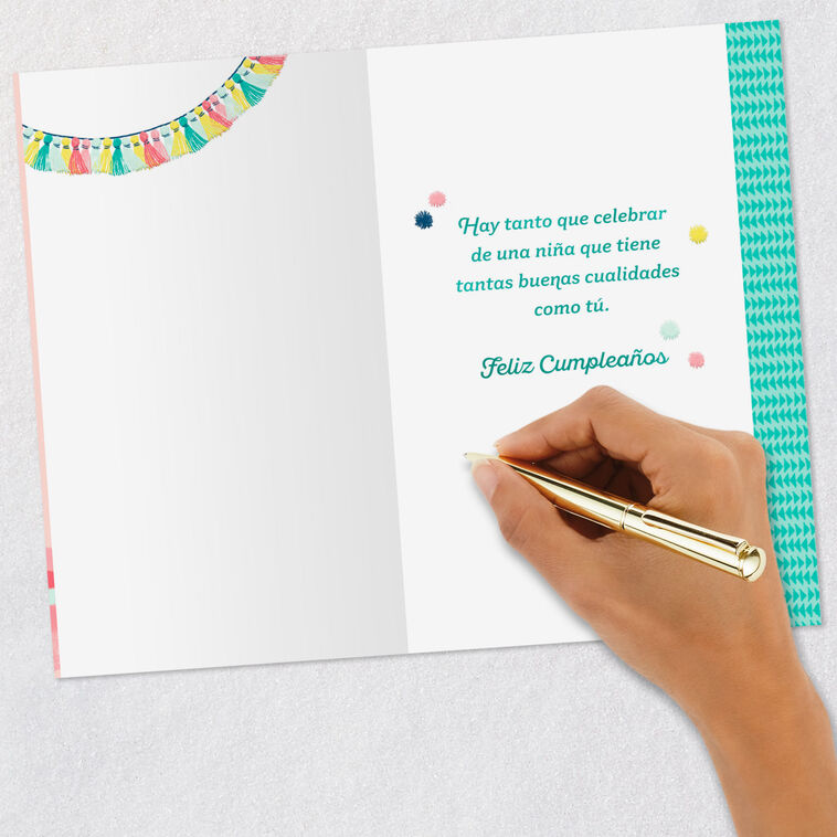 You're Beautiful Spanish-Language Birthday Card for Girl, , large image number 6