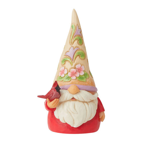 Jim Shore Gnome With Cardinal Figurine, 4.72", 