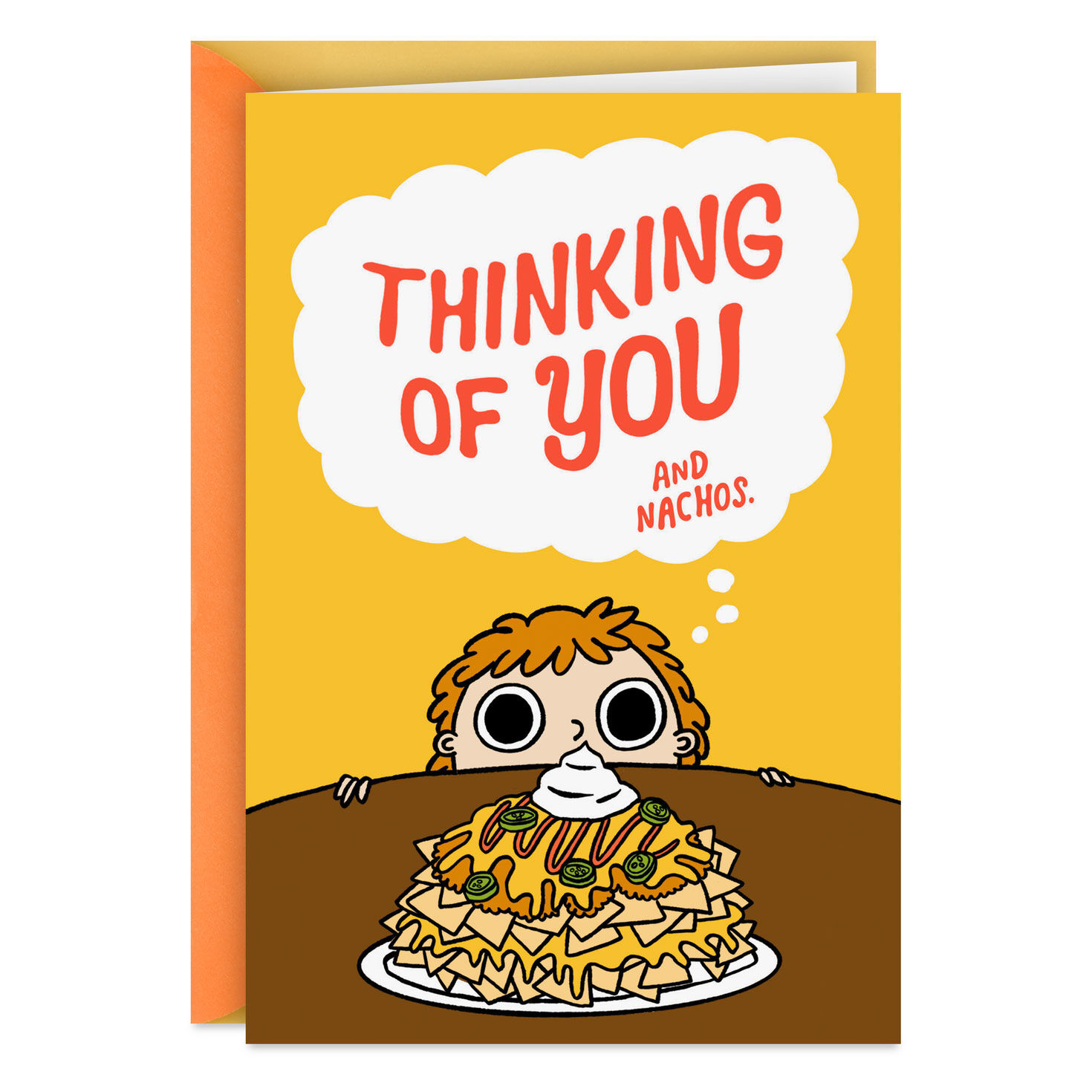 Thinking of You and Nachos Funny Friendship Card
