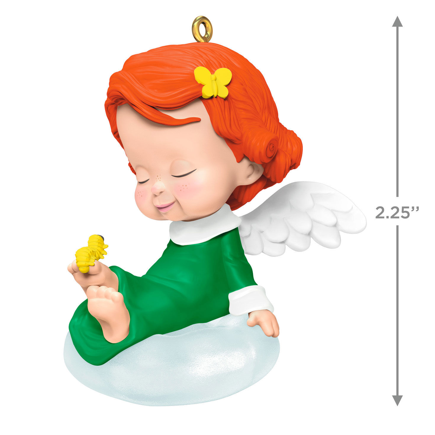 Angel Girl in Cloud Keepsake Ornament measurement image number 3