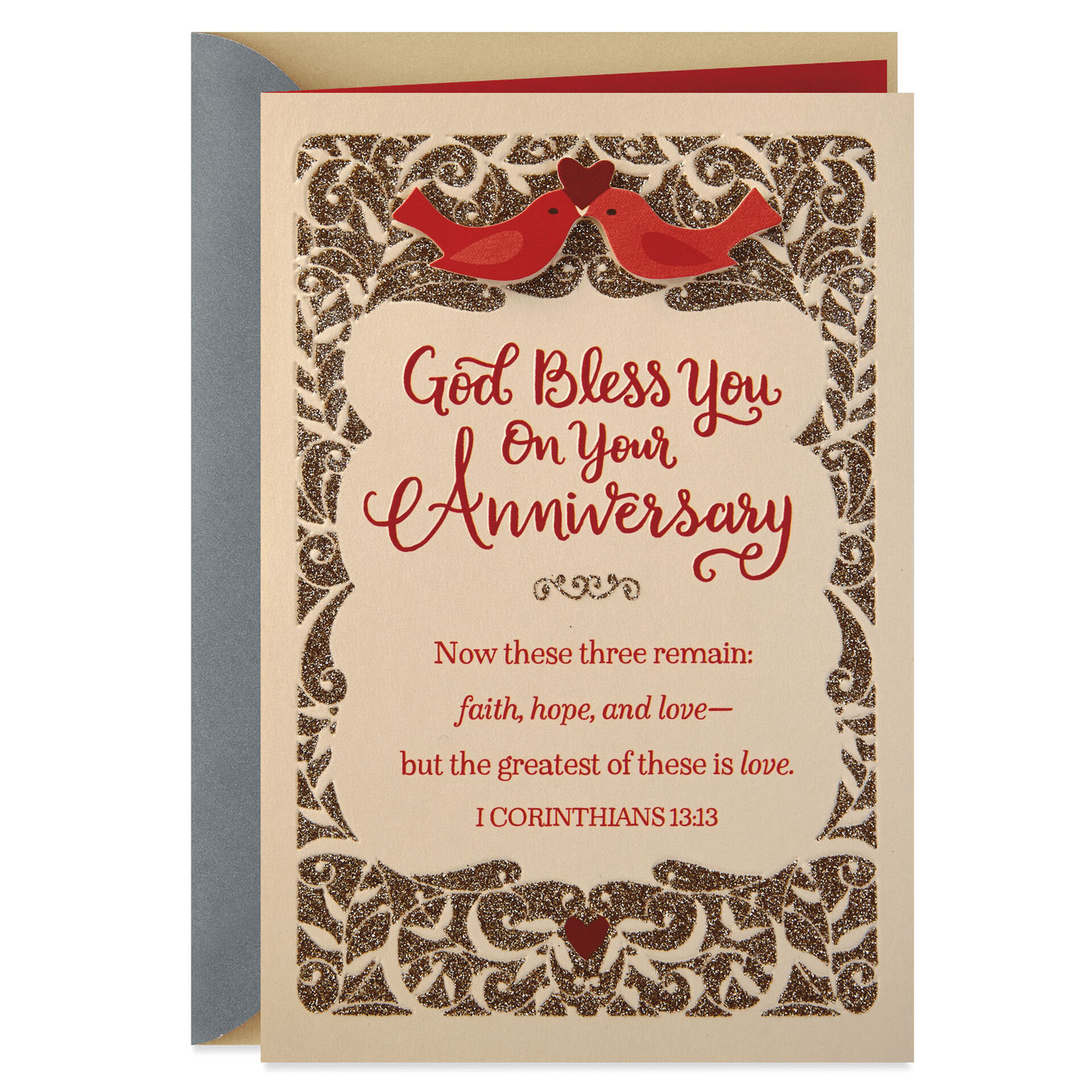 Faith Hope And Love Religious Anniversary Card Greeting Cards Hallmark