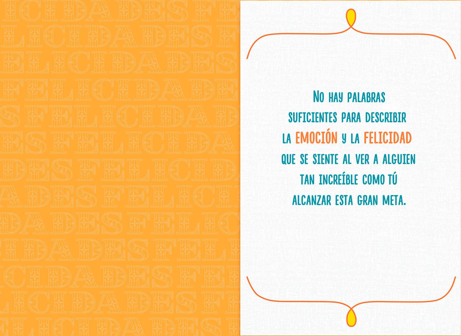 So Very Proud Musical Spanish-Language Graduation Card