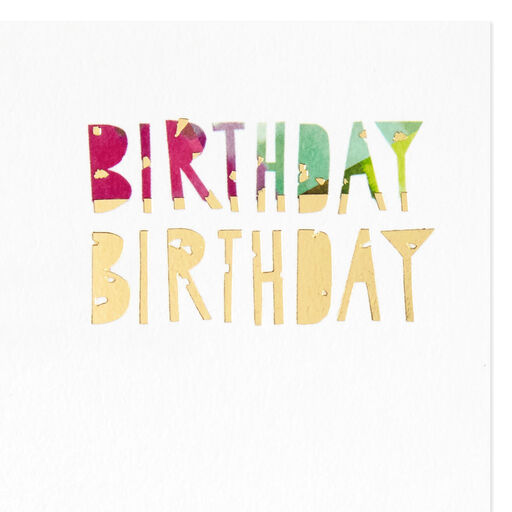Confetti Happy Happy Birthday Card, 