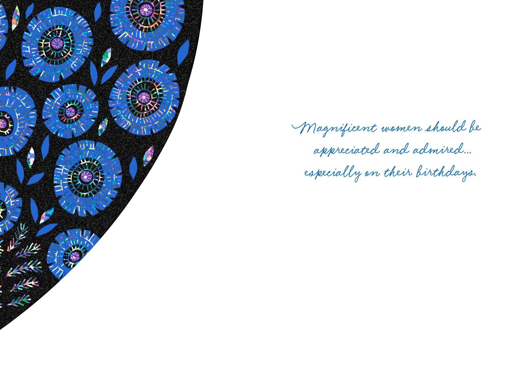 Pretty Peacock Birthday Card