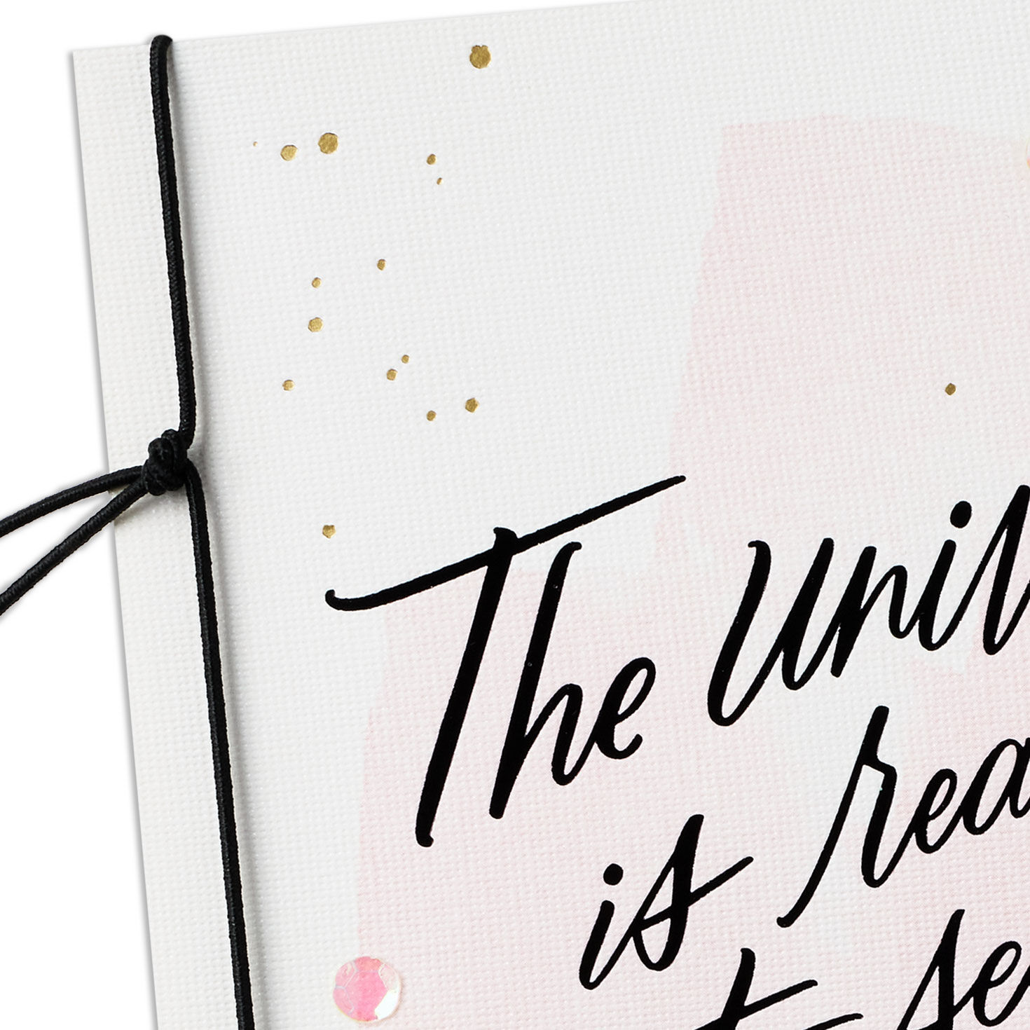 Pink Watercolor Brushstrokes Graduation Card Card Front Detail image number 4