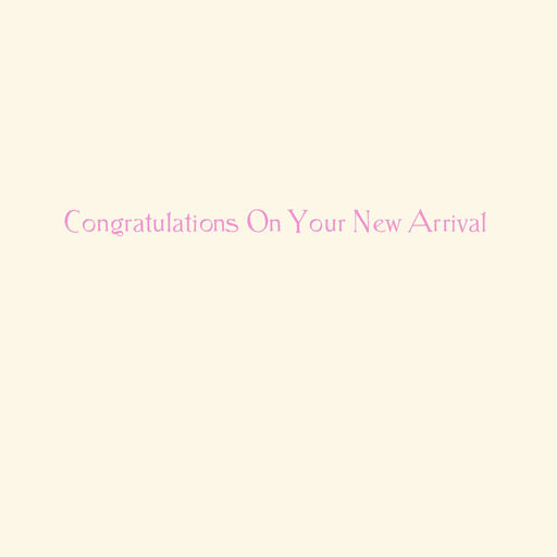 Disney Winnie the Pooh, Piglet and Eeyore New Baby Girl Card, 