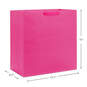 15" Hot Pink Extra-Deep Gift Bag, Hot Pink, large image number 3