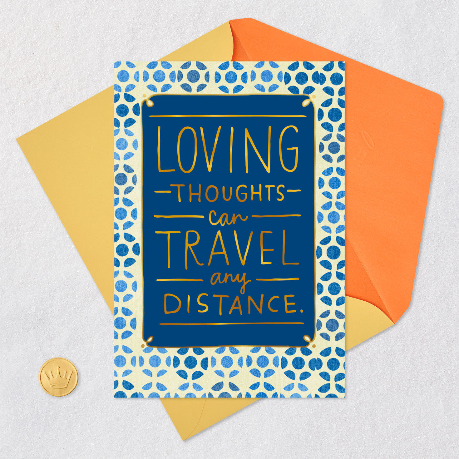 Loving Thoughts Gold Lettering Grandparents Day Card Card Front with Envelope and Gold Seal image number 5