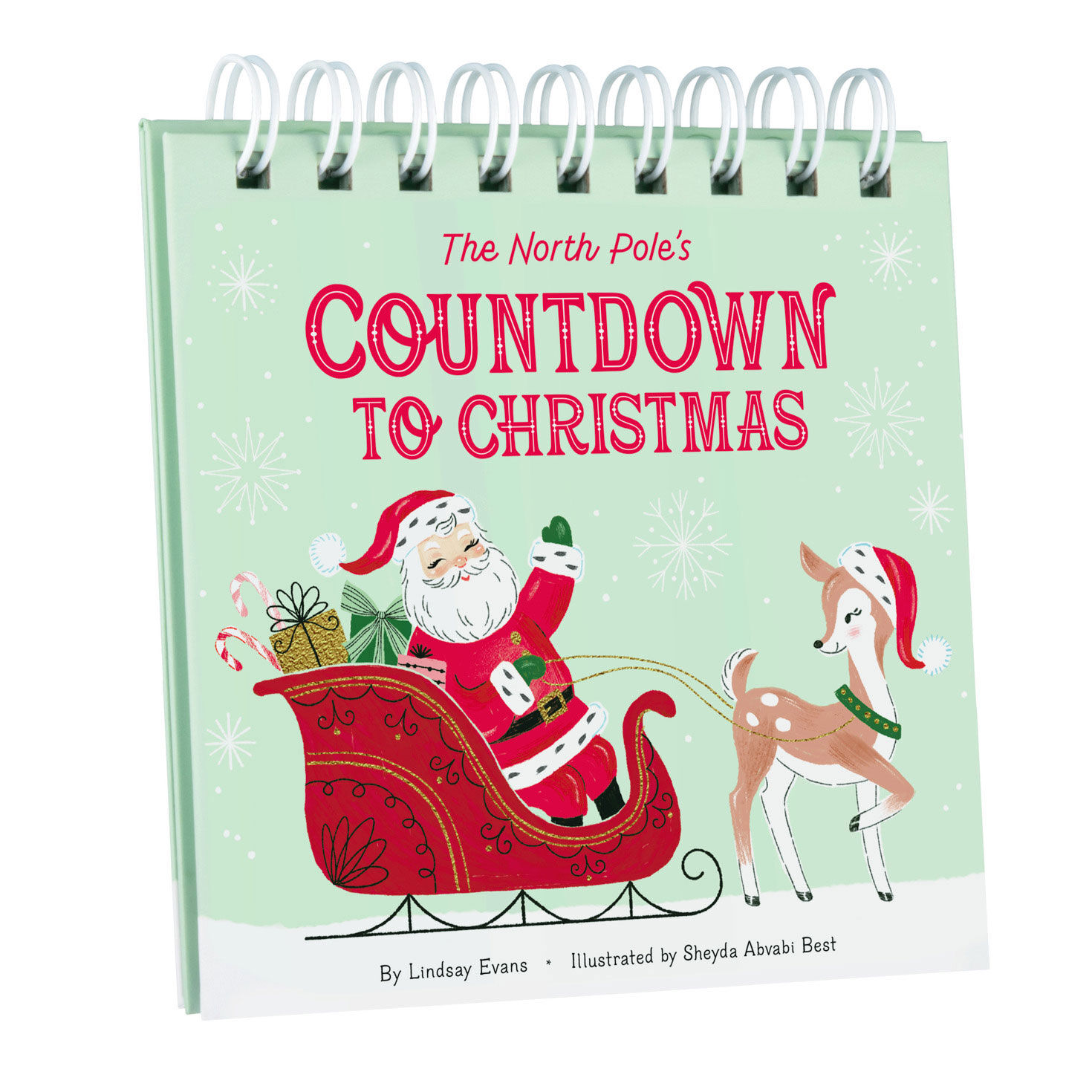The North Pole's Countdown Book and Ornaments Set book front image number 2