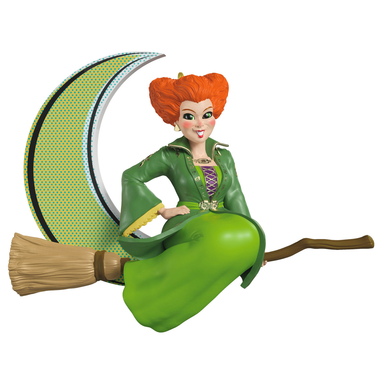 Hocus Pocus Winifred on Broom Keepsake Ornament front image number 1