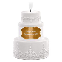 Wedding Cake Personalized Ornament, Wedding Cake Personalized Ornament, , large