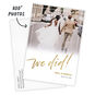 We Did! Personalized Wedding Announcement Card Front indicating personalization image number 2